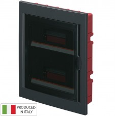 Πίνακας Χωνευτός 2Σειρών 24Στοιχείων IP40 Μαύρος EC63024NE